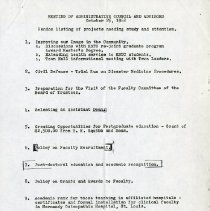 Meeting of Administrative Council and Advisors