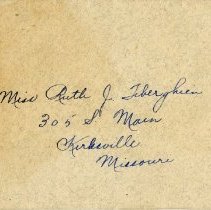 Graduation Announcement for the Odessa High School Senior Class of 1925