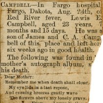 Obituary of Lewis E. Campbell