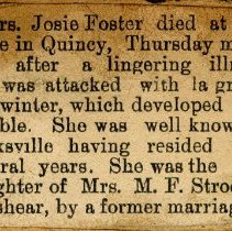 Obituary of Josie Foster