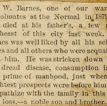 Obituary of C.W. Barnes