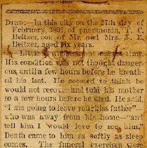 Obituary of T.C. Beltzer