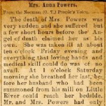 Mrs. Anna Powers
