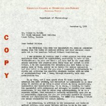 Letter to George M. McCole from Elliott Lee Hix