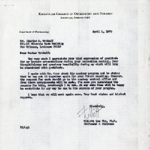 Letter to Charles S. Wyckoff from Elliott Lee Hix