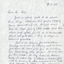 Letter to Elliott Hix from Douglas P. Hagen