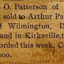 Notice of Sale of Land