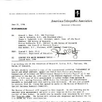 Memorandum from Konrad Retz