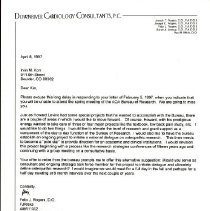 Letter to Irvin Korr from Felix Rogers