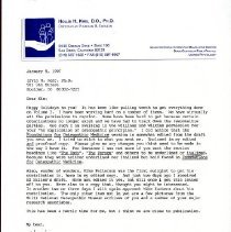 Letter to Irvin Korr from Hollis King