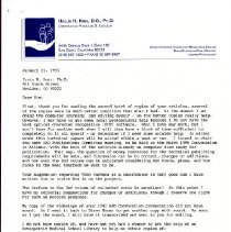 Letters to Irvin Korr and Michael Kuchera from Hollis King