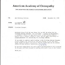 Irvin Korr Correspondence