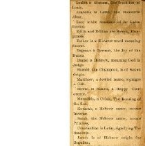 Names and Their Meaning