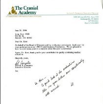 Letter to Irvin Korr from Patricia Crampton