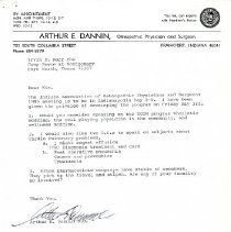 Correspondence between Irvin Korr and Arthur Dannin