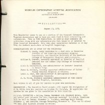 Memos Missouri Osteopathic Hospital Association Newsletter 1974-1986