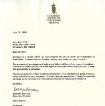 Letter to Irvin Korr from Kathleen Brennan