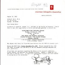 Letter to Irvin Korr from Konrad Retz