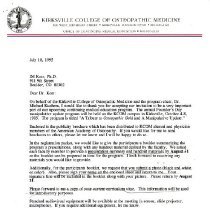 Correspondence between Irvin Korr and Rita Harlow