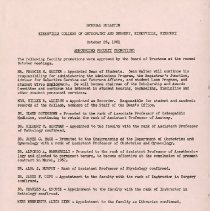 Special Bulletin of Kirksville College of Osteopathy and Surgery