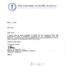 Letter to Irvin Korr from Elaine Wallace