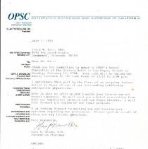 Letter to Irvin Korr from Gary Gramm