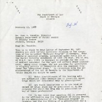 Letter to John H. Venable from Arthur K. Bolton