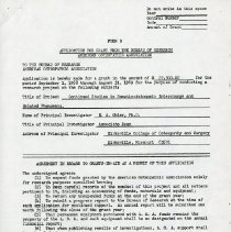 Application for Grant from the Bureau of Research American Osteopathic Asso