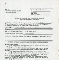 Application for Grant from the Bureau of Research American Osteopathic Asso