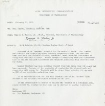 Inter-Office Memo to K.H. Pandya, Robert Theobald, Elliott Lee Hix, and Hor