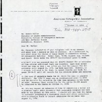 Letter to Dennis Waller from Joyce Pennington