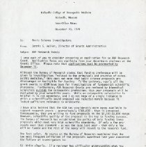 Inter-Office Memo to Basic Science Investigators from Dennis G. Waller