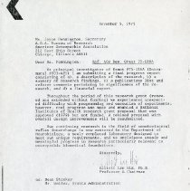 Letter to Joyce Pennington from Elliott Lee Hix