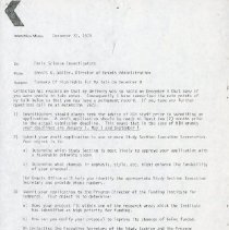 Inter-Office Memo to Basic Science Investigators from Dennis G. Waller