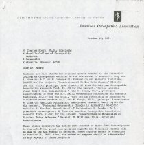 Letter to H. Charles Moore from Joyce Pennington