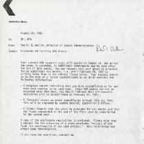 Inter-Office Memo to Elliott Lee Hix from Dennis G. Waller