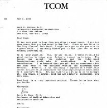 Correspondence between Mark Walton and Irvin Korr