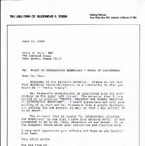 Correspondence between Irvin Korr and Alexander Tobin