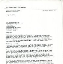 Correspondence between Sydney Sunderland and Irvin Korr