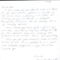 Letter to Irvin Korr from Karen Steele