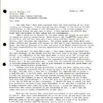 Letter to John Peckham from Irvin Korr