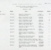 Grant Application for Fiscal Year 1984
