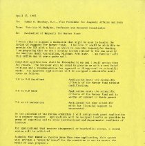 Inter-Office Memo to James R. Stookey from Patricia M. Hudgins