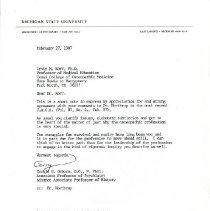 Letter to Irvin Korr from Gerald Osborn