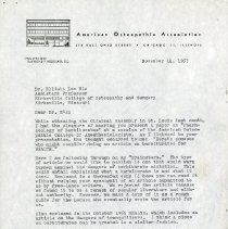 Letter to Elliott Lee Hix from Betty M. Kanameishi