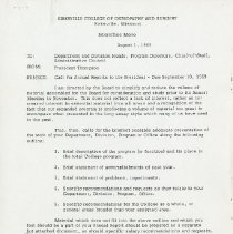 Inter-Office Memo to Department Heads, Program Directors, Division Heads, C