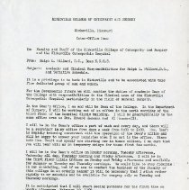 Inter-Office Memo to Faculty and Staff from Ralph L. Willard