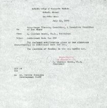 Inter-Office Memo to Long-Range Planning Committee and Executive Committee