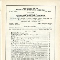 Journal of the Pennsylvania Osteopathic Medical Association, Vol. 12, No. 1