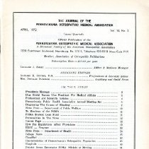 Journal of the Pennsylvania Osteopathic Medical Association, Vol. 14, No. 2